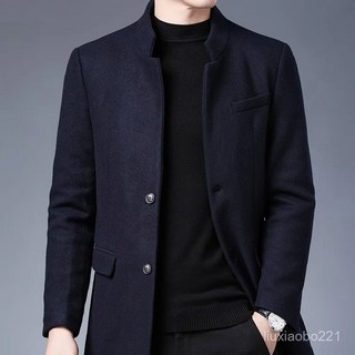 남성 울 코트 트렌디 프리미엄 반코트 남자자켓