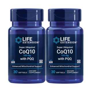 라이프익스텐션 Super Ubiquinol CoQ10 PQQ 2병, 30정, 2개