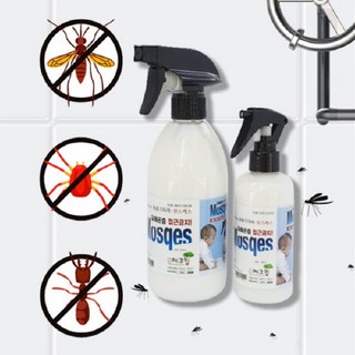 버그 모스케스 개미 바퀴벌레 거미 지네 등 집안벌레 기피퇴치 500ml, 5개 대표 이미지 - 모스탄 대사 추천