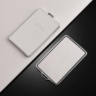 쿠쿠스토어 TPU 가죽 자동차 NFC 키 케이스 쉘 커버 Fob 테슬라 모델 3 S X Y 열쇠가없는 보호기 홀더 액세, 06 B-white