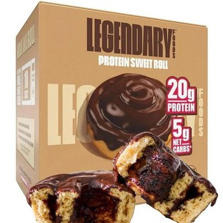 Legendary Foods 22g Protein Cinnamon Roll - Premium High Protien Bars Low Carb Meal Replacement Sn, 4개(1개입), 초콜릿