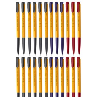 동아 스피디볼 유성펜 1.0mm 24p, 3색 혼합, 1개