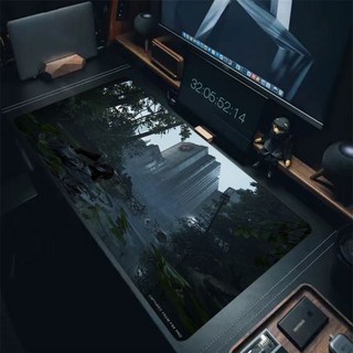 대형 게임 마우스 패드 – The Last of Us 디자인, 미끄럼 방지 천연 고무, 책상 보조 테이블 및 액세서리, 빠른 배송, 사이즈: 1200x600x2mm, 1개 라스트오브어스pc