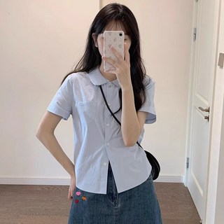 AOKADA 여성 반팔 셔츠