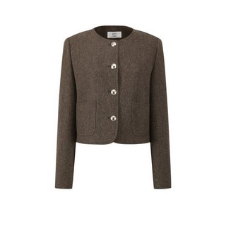 CC콜렉트 칼라리스 울 트위드 자켓 C251MSF103