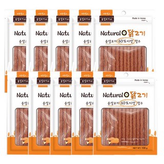 애견간식 강아지 져키 네츄럴오 닭고기 100g 10개 애견 간식, 선택:본상품