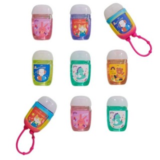[플루] 클린 손 소독제 겔 30ml 3개+홀더3개세트, 피치3개+홀더 3개, 3개