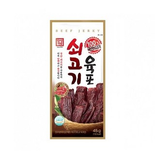 한성 쇠고기육포 45g x 10개 간식 안주 무료배송!!!, 30개