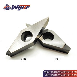 PCD CBN VBMT160402 04 08 VBGT160402 04 08 CNC 공작 기계 구리 및 알루미늄 VBMT와 같은 비철 금속용, 2.1PCS - PCD-VBMT160404, 1개