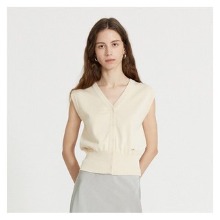 더아이잗뉴욕 더아이잗 버튼 브이넥 니트 베스트 IRSP1VT501