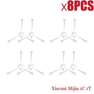 Xiaomi Mijia 1C STYTJ01ZHM T1 로봇 진공 청소기 Hepa 필터 메인 사이드 브러시 걸레 액세서리 예비 부품, 1개, 8 Side