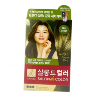 엘라스틴 살롱드컬러 1P 애쉬브라운 염색약
