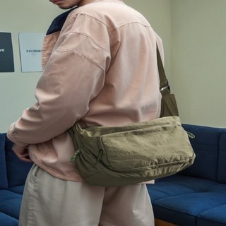 TOROHA 남녀공용 나일론 심플 데일리 크로스백