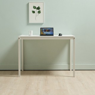 [에보니아] 브베 철제 책상 테이블 일반형 1000, 화이트