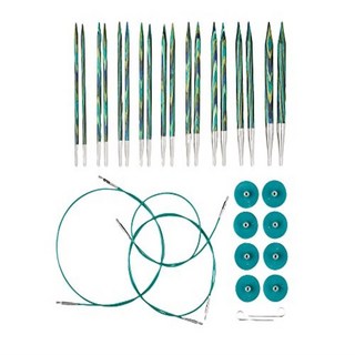닛픽스 숏팁 KnitPicks 뜨개질 바늘 니들 세트 4종, 캐스피언, 1개
