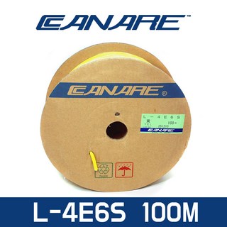 카나레 L-4E6S 100m 까나레 4심 편조실드 마이크 케이블 오디오 음향 방송 장비 연장 연결 선 [정품판매점], 1개
