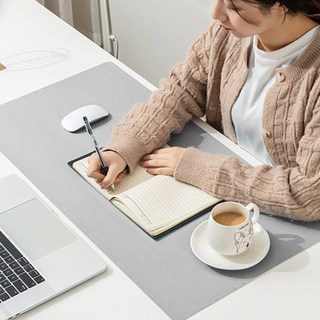 스웨이드 가죽 데스크 매트