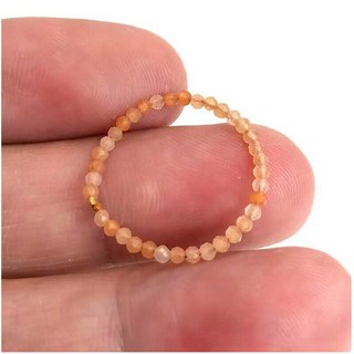 미니멀리스트 컷 천연석 비즈 크리스탈 쿼츠 마노 지르콘 링 매력적인 심플 여성용 패션 쥬얼리 2-3mm, [01] 2.44inch, [27] Pink Dongling