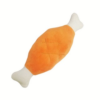 피케이몰 강아지 고양이 스트레스 해소 삑삑이 장난감, 1개, 주황색(닭다리)