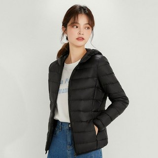 여성 겨울 패딩 오리털 6컬러 보온 방한 슬림핏 데일리 후드