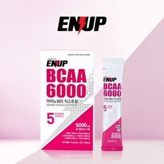 엔업 아미노워터 익스트림 BCAA 6000 자전거 마라톤 아미노산 아르기닌 글루타민 구연산, 1개, 112g