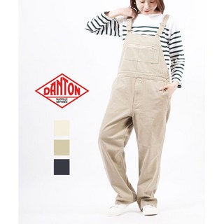 Danton 단톤 여성용 코튼 오버롤 멜빵 팬츠