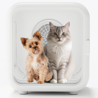 유비아클 펫드라이룸 반려동물 털말리기 강아지 고양이 건조기, 화이트, 1개