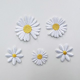 래비 DIY 열접착 와펜 패치 세트, 1개, 08.데이지꽃 5종