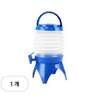 에코벨 야외 접이식 물통 5.5L, 진한블루, 1개