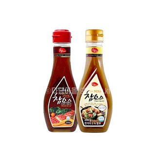 우리식품 고기엔참소스(300g)1개+톡쏘는겨자참소스(290g)1개 세트, 1세트