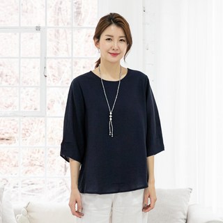 시원한촉감인견다양한컬러데일리여름여성셔링블라우스7부상의셔츠