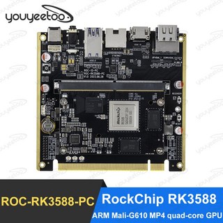 Youyeetoo ROC-RK3588-PC Rockchip RK3588 8K AI 메인 보드 NPU 6 탑스 암 Mali-G610 MP4 GPU 안드로이드, 02 8G 64G npu카드