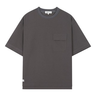 플랩포켓 라운드 티셔츠 다크그레이 (PGIBD8028)