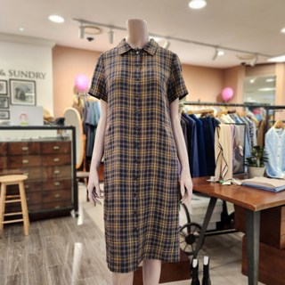BCBG O안토니오체크OP 원피스 _ B4B4O618 74 [BROWN]