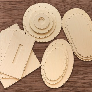 [디지우드] 라탄재료 DIY 라탄바닥판 자작나무UV코팅 라탄공예 합판재료, 10. 반원형 ( 280 x 140mm 4t ), 1개