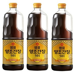 샘표 501 양조간장 1.7L x 3개 세트 샘표간장501