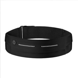 Free Size 러닝 플립 벨트 런닝 조깅 마라톤 운동 벨크로, 블랙