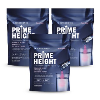 미국 본사이언스 프라임하이트 파우더 Prime Height, 피치맛, 3개
