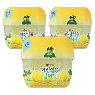 산도깨비 화장실용 탈취제 레몬향 300g, 3개