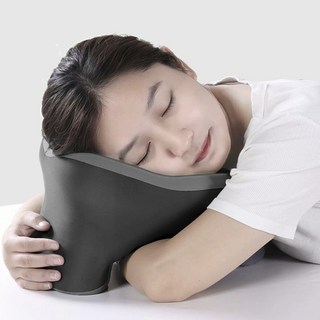 인체공학 메모리폼 엎드려자는 베개 사무실 팔베개 목쿠션, 투톤그레이