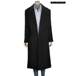 시슬리 테일러드 단직 싱글 롱코트 SACTD1461 BK