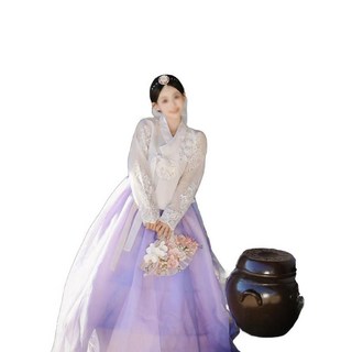 2부한복드레스 결혼식 계량한복여성 이브닝