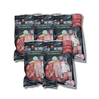 장순필 가마솥 700g 특육개장 5봉, 5개