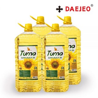 대저 투르나 해바라기유 18리터 (4.5리터 x 4개) NON-GMO [원산지: 터키], 18L (캔)