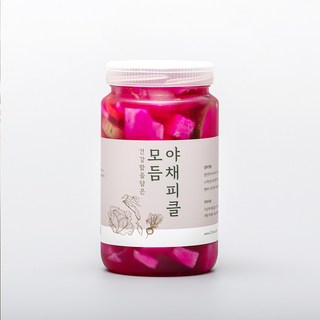 논산농부의 수제 모듬 야채피클 580g(병) / 1kg(팩), 1개, 580g