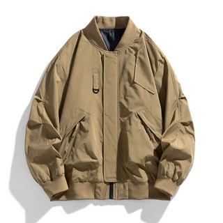 남자 빅사이즈 8XL 항공점퍼 재킷 남자큰옷 야구잠바 스타디움, C. XL, A. 카키색 옷감, B. L