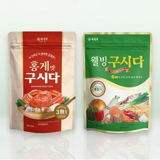 북설악 구시다 (웰빙구시다 500gX1개 + 홍게구시다 1kgX1개) 만능육수 조미료, 500g+1kg, 2팩