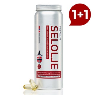 [1+1] 노르웨이 물개 오메가3-프리미엄 셀올예 약국 정품 (seal oil selolje), 2개, 120정