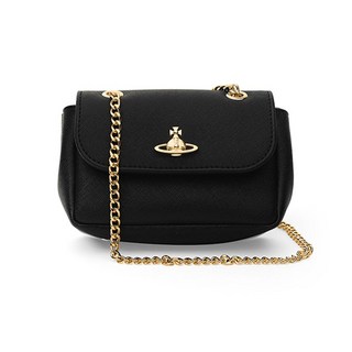 비비안웨스트우드 5C01000BW S000B N402 비건 바이오그린 사피아노 스몰 펄스 체인 크로스백 타임메카