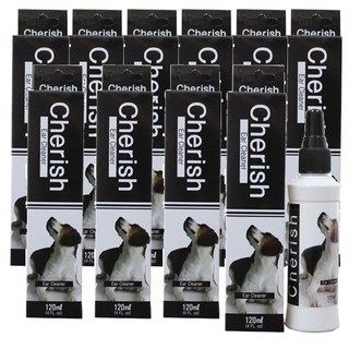 체리쉬 강아지 귀 세정제, 120ml, 10개